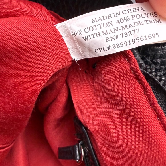 Chaps Black & White Houndstooth Tote Bag  preppy dark academia - Picture 7 of 14